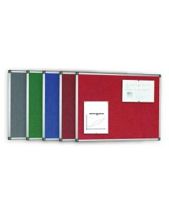 Bi-Office Felt Noticeboards Aluminium Frame