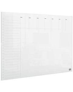 Nobo Transparent Acrylic Mini Whiteboard Weekly Planner Desktop or Wall Mounted A3