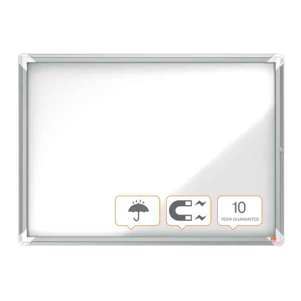 Nobo Premium Plus Outdoor Lockable Whiteboard